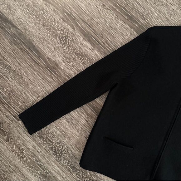 Eileen Fisher Wool Jacket with Ribbed Sleeves - Picture 2 of 8